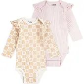 Huggies Clothes 1z2876 Long Sleeve Body 2 Units Beige,Rose 24 Months Fille