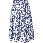 More & more Jupe bleu foncé / blanc