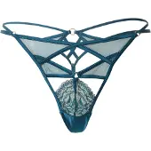 Hunkemoller String 'Amel' bleu cyan