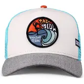 Coastal Casquette 'The Glow' bleu clair / gris clair / orange / blanc