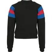 Urban Classics Leeve Stripe Crew Long Sleeve T-shirt Noir L Femme