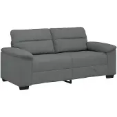 vidaXL Canapé 2 places gris foncé 180x81x84 cm Tissu