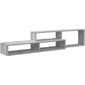 vidaXL Support TV mural 150x25x28,5cm bois composite