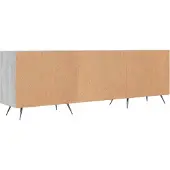 vidaXL Armoire TV Gris Sonoma 150x30x50 cm Bois composite