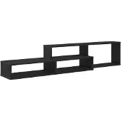 vidaXL Support TV mural 150x25x28,5cm bois composite