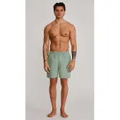 SikSilk Shorts de bain vert clair / blanc