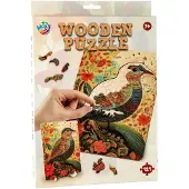 Creative Craft Group Puzzle en bois Oiseau - Formes uniques - 130 pièces.