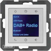 Berker 29849909 (DAB, Bluetooth), Radio, Noir