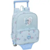 Safta Stitch 6l 22x27x10 Cm Mini Wheeled Backpack Bleu Enfants
