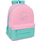 Safta Benetton 19l 30x46x14 Cm Backpack Rose Enfants