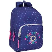 Safta Benetton 20l 32x42x15 Cm Backpack Bleu Enfants
