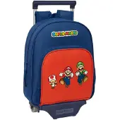 Safta Super Mario 10l 28x34x10 Cm Wheeled Backpack Bleu Enfants
