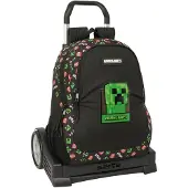 Safta Minecraft 22.5l 32x44x16 Cm Wheeled Backpack Noir Enfants