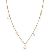 Rosefield Choker - - JSDNG-J054 - Métal plaqué 14k - Longueur réglable 46-51.5cm - Style Fashion
