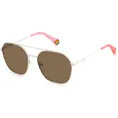 Polaroid Lunettes de Soleil PLD 6172/S 57/17/140 10A BEIGE STAINLESS STEEL UNISEX PLD SUN PLD 6172/S 10A 57 17 140