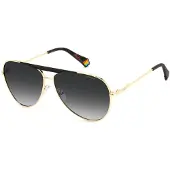 Polaroid Lunettes de Soleil PLD 6200/S/X 61/12/145 Gold black Stainless steel UNISEX PLD 6200/S/X