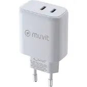 Muvit For Change Chargeur Mural Usb-c Pd 45w + Pd 20w
