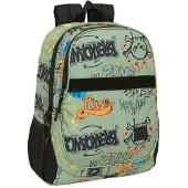 Safta Graffiti Zone 22.50l 32x44x16 Cm Backpack Vert Enfants