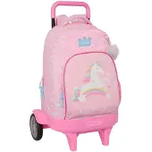 Safta Glowlab Kids 33l 33x45x22cm Wheeled Backpack Rose Enfants