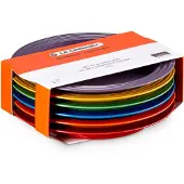 Le Creuset Set 6 side plates 22 cm rainbow, Assiettes, Multicolore