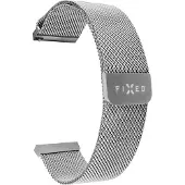 FIXED Mesh metal rem til Smartwatch Universal 22 mm Sølv, Montre connectée : accessoires, Argent