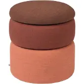 Broste Copenhagen Pouf de bassin rouille - Ø38XH42CM
