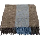 House Doctor Plaid Ponra marron/bleu clair