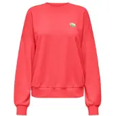 ONLY Sweat-shirt ONLMINNA O NECK femmes - Orange - EU XS