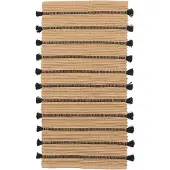 Broste Copenhagen Tapis Ezra naturel/noir 70x140cm
