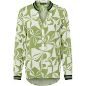 Franco Callegari Chemisier bleu nuit / olive / blanc