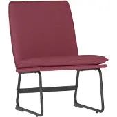 vidaXL Chaise Longue Rouge Bordeaux 52x75x76 Cm Tissu