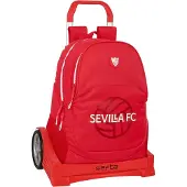 Safta Sevilla Fc With Evolution Wheeled Backpack Marron