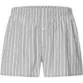 Hanro Boxers ' Fancy Woven ' gris chiné / blanc cassé