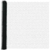 vidaXL Clôture hexagonale à fixer au sol, 50 x 1,5 m, acier revêtu de PVC