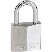 Master Lock Stainless Steel Brass Shackle Chromed Plated Padlock Argenté 40 x 24 mm