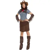 MOM Cowgirl Costume Marron M-L Enfants