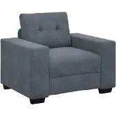 vidaXL Fauteuil gris foncé 60 cm velours