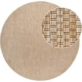Tapis.fr Tapis d'intérieur & extérieur Venezia naturel 200 cm rond
