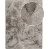 Tapis.fr Tapis en fourrure Fluffy_deluxe gris 80x150 cm