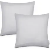 Tapis.fr Housse de coussin Chino gris 45x45 cm, 2 pièces