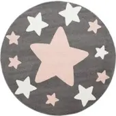 Tapis.fr Tapis pour enfants Caprise gris 200 cm rond