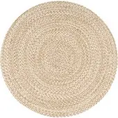 Tapis.fr Tapis en jute Vibora beige 100 cm rond