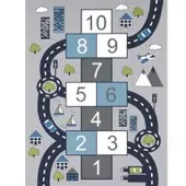 Tapis.nl Tapis pour enfants Bini gris 120x160 cm