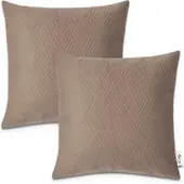 Tapis.nl Housse de coussin Chino marron 45x45 cm, 2 pièces