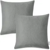 Tapis.nl Housse de coussin Chino anthracite 45x45 cm, 2 pièces