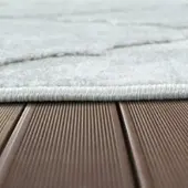 Tapis.fr Tapis d'intérieur & extérieur Stylo gris 120 cm rond
