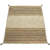 Tapis.fr Tapis tissé main Kilian beige 160x220 cm