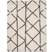 Tapis.fr Tapis à poils longs Mahara beige 120x160 cm