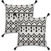 Tapis.nl Housse de coussin Chino blanc 45x45 cm, 2 pièces