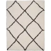 Tapis.fr Tapis à poils longs Mahara beige 60x90 cm